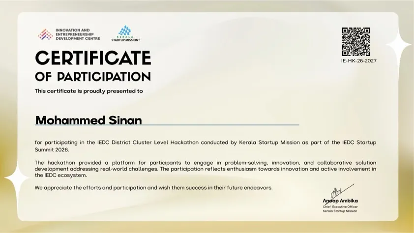 IEDC District Hackathon